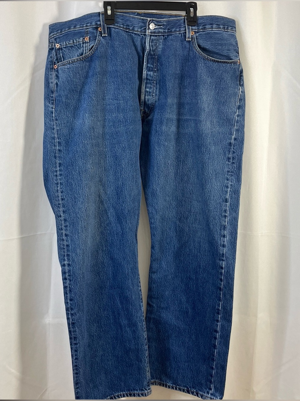 Vintage  Levi's 501  Men's Button Fly Jeans 42x32 Blue Original Fit Early 2000's